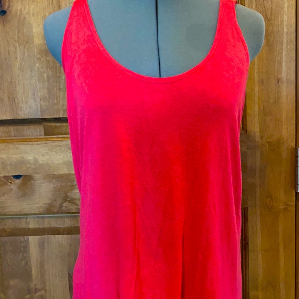 Pink low back tank